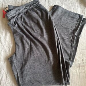 Tommy Bahama XL Gray Lounge Pants Red Drawstring Soft Knit Sleepwear Men’s